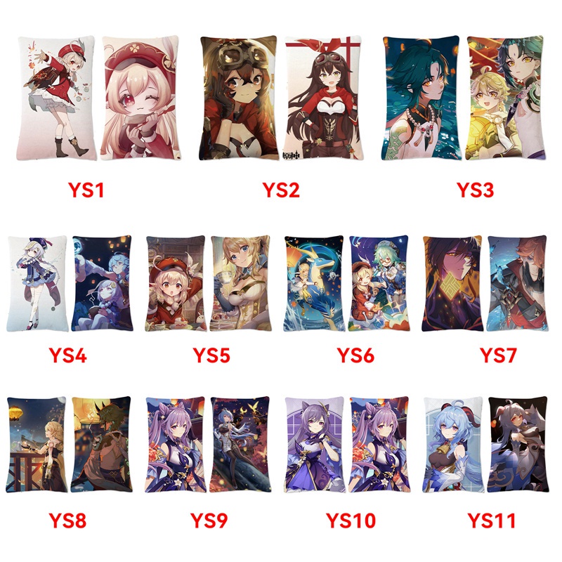 Vỏ gối vuông 40*60cm in hình nhân vật anime độc đáo phong cách