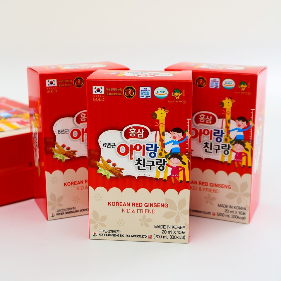 [Hàng chính hãng]  Nước Hồng Sâm Trẻ Em Baby Bio Hàn Quốc hộp 30 gói