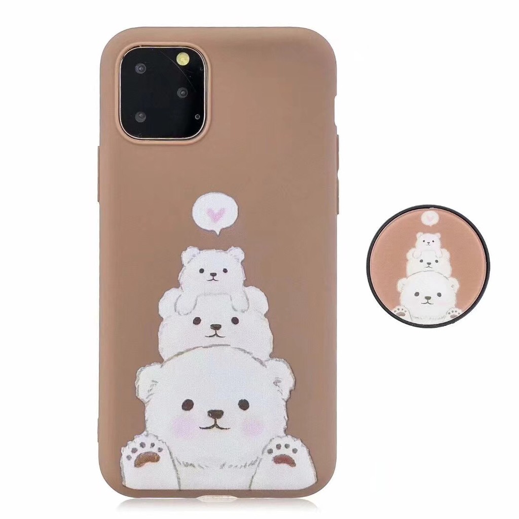 Ốp điện thoại in hình 3 chú gấu cho Samsung S8 S9 Plus S10+a7 A9 A6 2018 J4/6plus A20e A1/4/3/3 | BigBuy360 - bigbuy360.vn