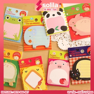 Giấy Note cute hình con vật (set 20 tờ) - Giấy Note Sticker Trang Trí Sổ/ Góc Học Tập (giao ngẫu nhiên)
