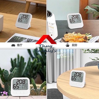 NHIỆT ẨM KẾ ĐIỆN TỬ ĐO NHIỆT ĐỘ VÀ ĐỘ ẨM PHÒNG NGỦ CHO BÉ KÈM ĐỒNG HỒ CÓ CHỨC NĂNG HẸN GIỜ CHO BỐ MẸ