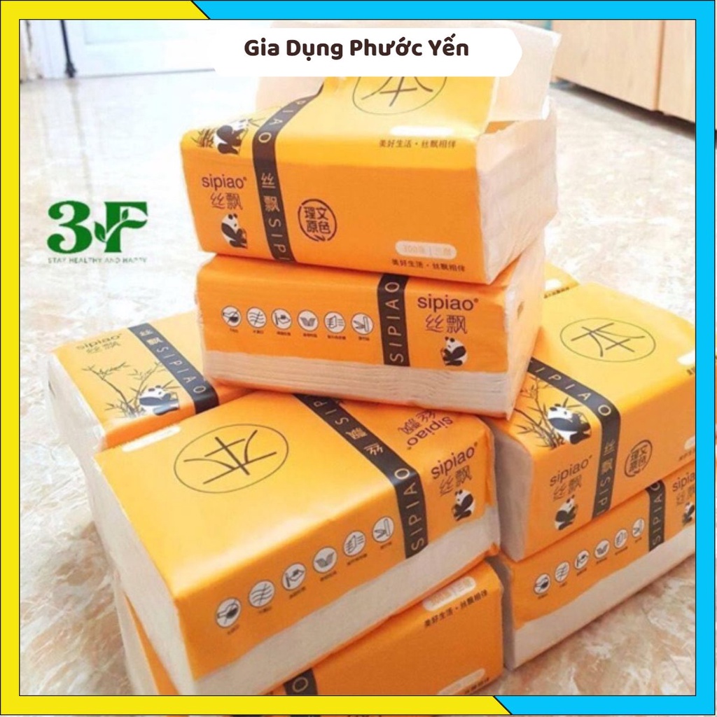 Giấy ăn gấu trúc Sipiao (30 gói) hàng đủ