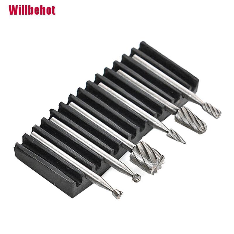 [Wbehot] 6Pcs Hss Routing Router Grinding Bits Burr Dremel Rotary Tool Accessories [Hot]