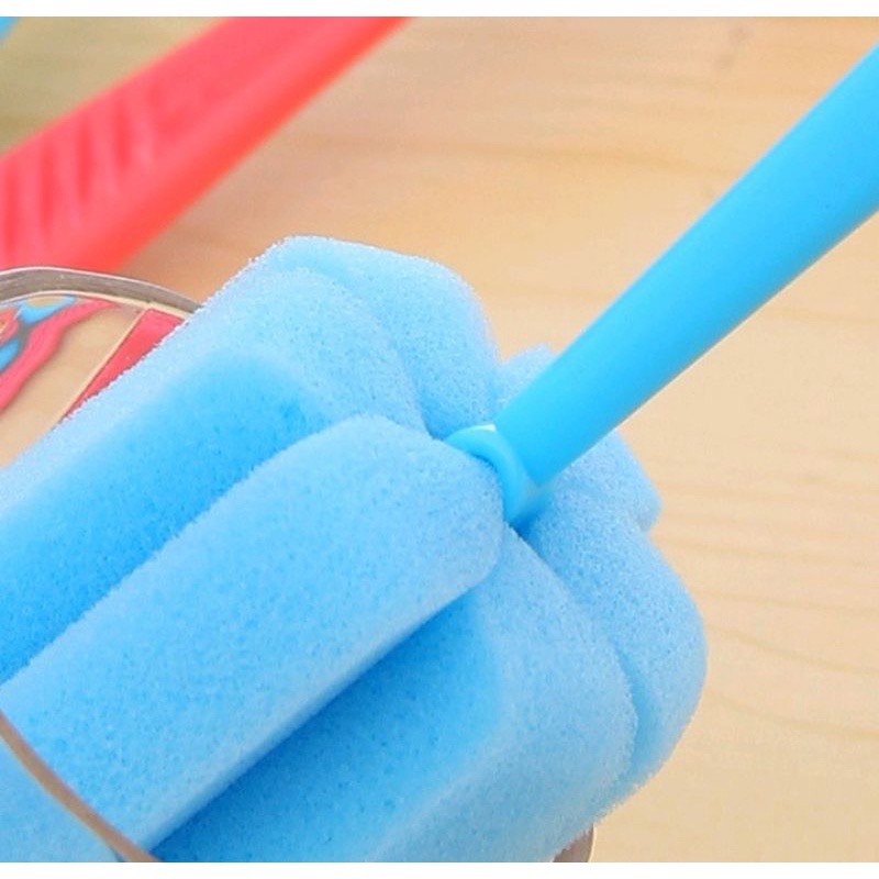 Chổi mút cọ bình sữa,cọ bình rửa bình đầu bông dài 22cm
