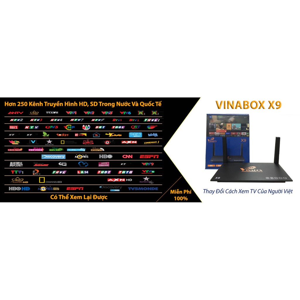 Android Tivi box Vinabox X9