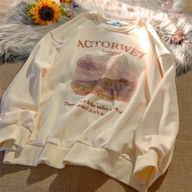 NRVP Áo Thun Nữ Dài Tay Cổ Tròn Thời Trang Hàn