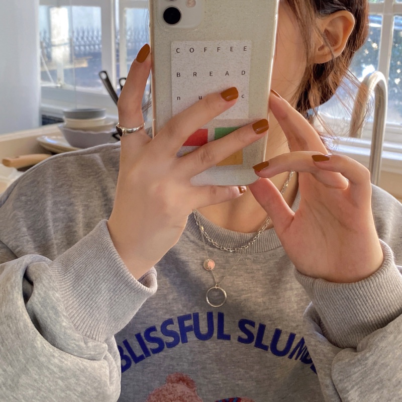 Vòng cổ hai lớp bằng thép titan thời trang cho nam và nữ