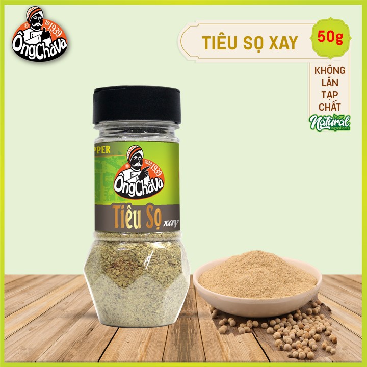 Tiêu Sọ Xay Ông Chà Và 50gr (Ground white pepper)