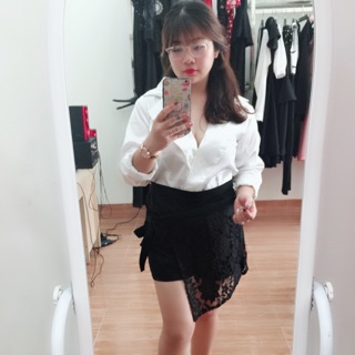 Set sơmi phối quần váy bigsize