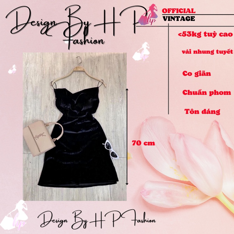 Váy đầm nữ 2 dây ôm body cực sang chảnh nhung mềm mịn hở lưng có mút ngực xẻ tà ngắn- VD06.
