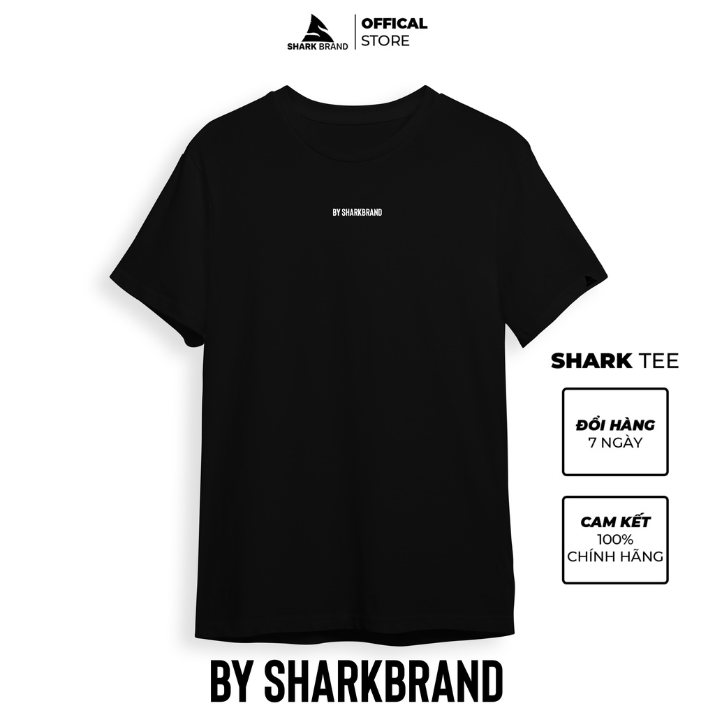 Áo Phông Basic Trơn Thun Cotton | BY SHARKBRAND | Nam Nữ Unisex Form Rộng Vải Dày Không Xù Lông Cổ Tròn SHARK SPORT