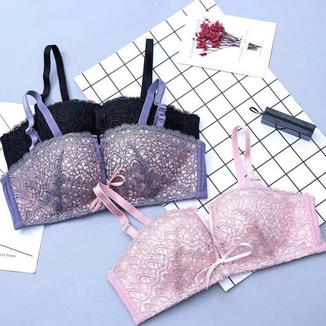 Áo lót quả vuông rút dây tạo khe ôm ngực | BigBuy360 - bigbuy360.vn