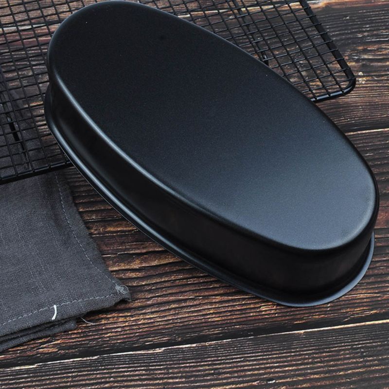 Khuôn Nướng Bánh 9 Inch Chống Dính Hình Oval Tiện Dụng Cho Nhà Bếp Diy