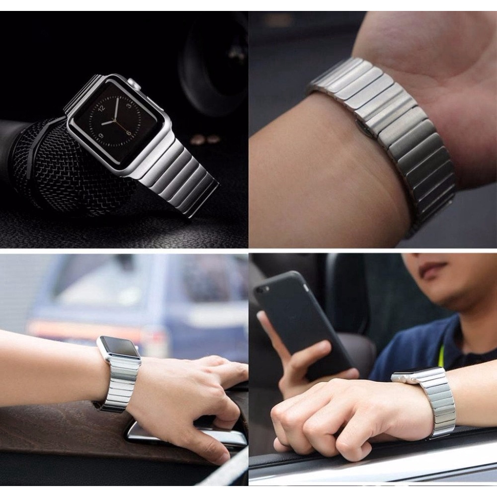 Dây đeo inox cho đồng hồ thông minh Apple Watch Series 6 44mm 40mm 38mm / 42mm 40mm 44mm