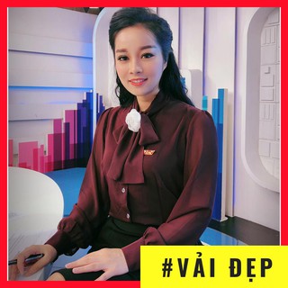 Áo sơ mi nữ công sở💖Freeship💖Có Clip - Áo nữ dài tay thắt nơ