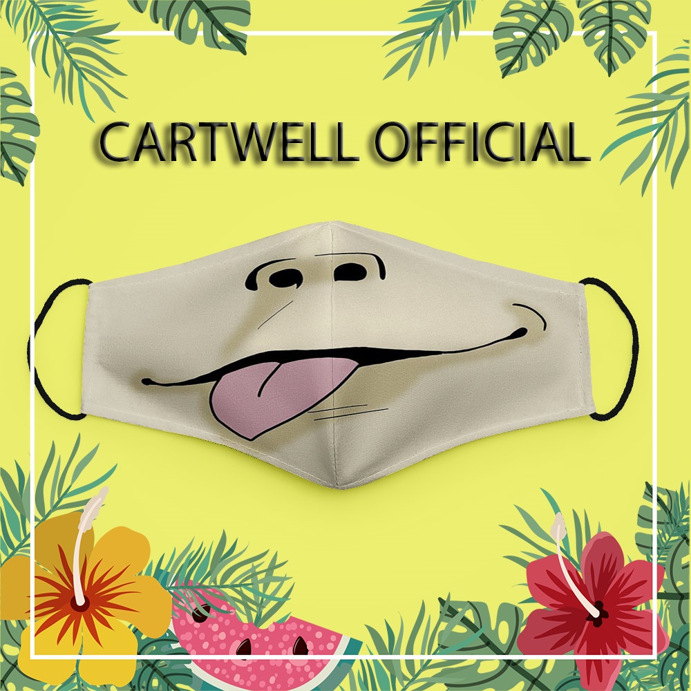 Khẩu trang trẻ em hoạt hình cho bé vui nhộn cute thú cưng Hình Vẽ DRAWN CARTWELL thời trang unisex kháng khuẩn chống nắn