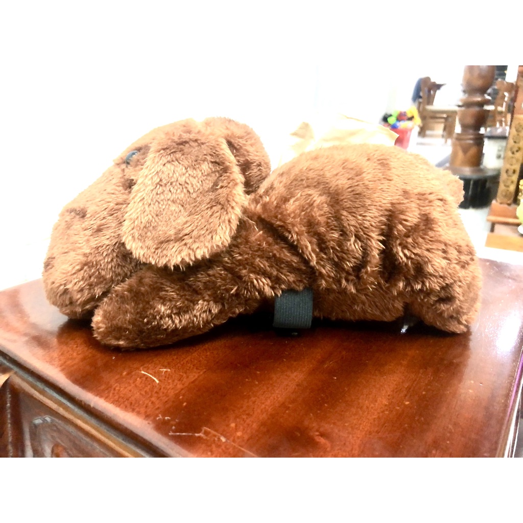 Túi đựng khăn giấy kèm kê tay trên ô tô hình cún tai dài dễ thương