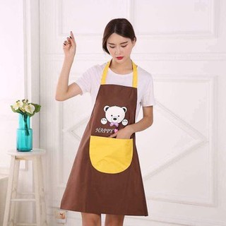 Tạp dề gấu cute chống thấm
