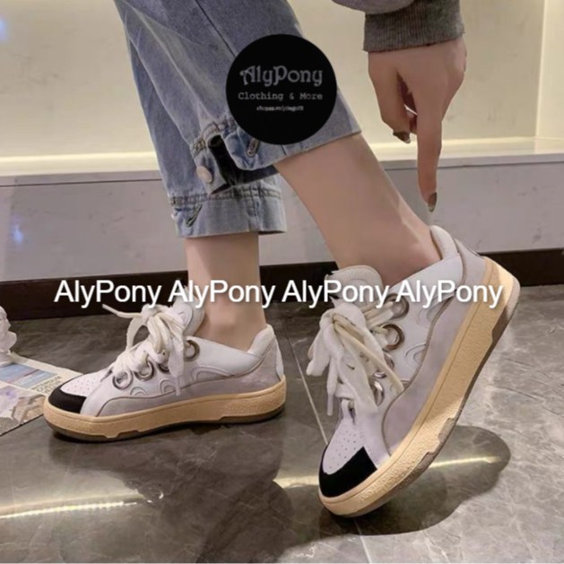 Giày Thể Thao Nữ AlyPony 2021 Dây Giày Siêu To LanVin - GLA