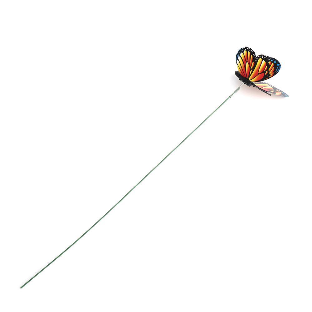 Set 15 Bươm Bướm Nhân Tạo Màu Sắc Ngẫu Nhiên Kèm Que Dùng Để Trang Trí Vườn DIY