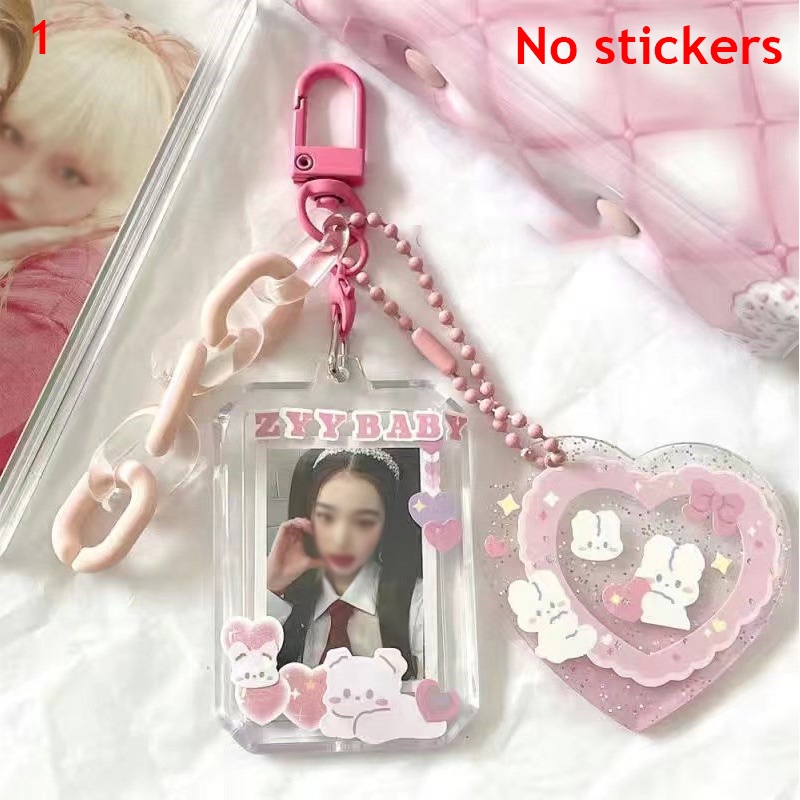 Khung Ảnh Bằng Acrylic Trong Suốt Nhiều Màu Kích Thước 1 inch Có Móc Treo Chìa Khóa Tiện Dụng Giá Đỡ