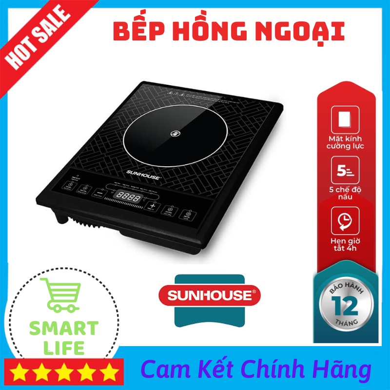 Bếp Hồng Ngoại Cơ Sunhouse SHD6011 Bếp Từ Đơn Đa Dạng Chế Độ Nấu Nướng Phù Hợp Cho Mọi Loại Nồi