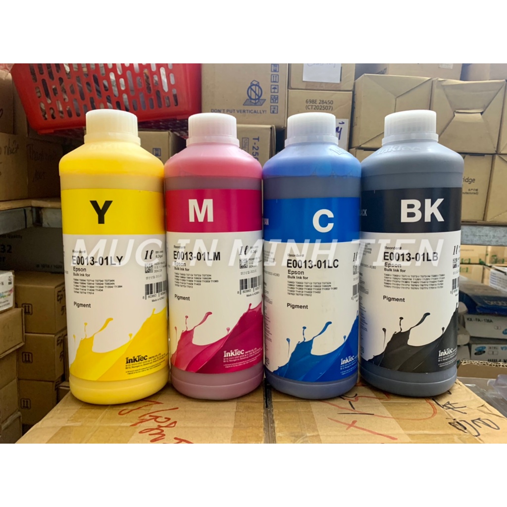 Mực Pigment UV Inktec Hàn Quốc 1 Lít