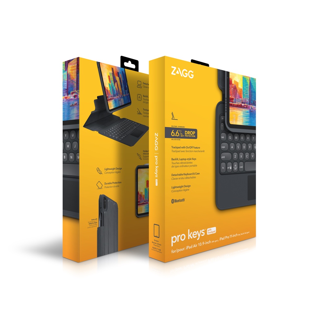 Ốp lưng kèm bàn phím ZAGG Pro Keys with Trackpad tablet 10.9/11