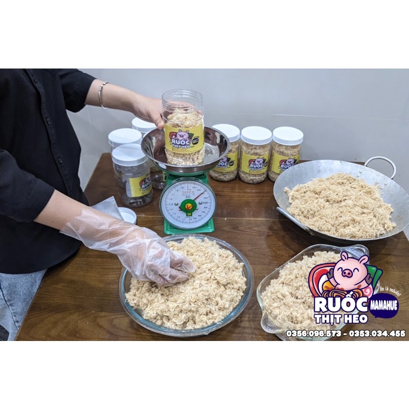 FREESHIP Ruốc/ chà bông thịt heo giã tay MamaHue - ăn là nghiền!