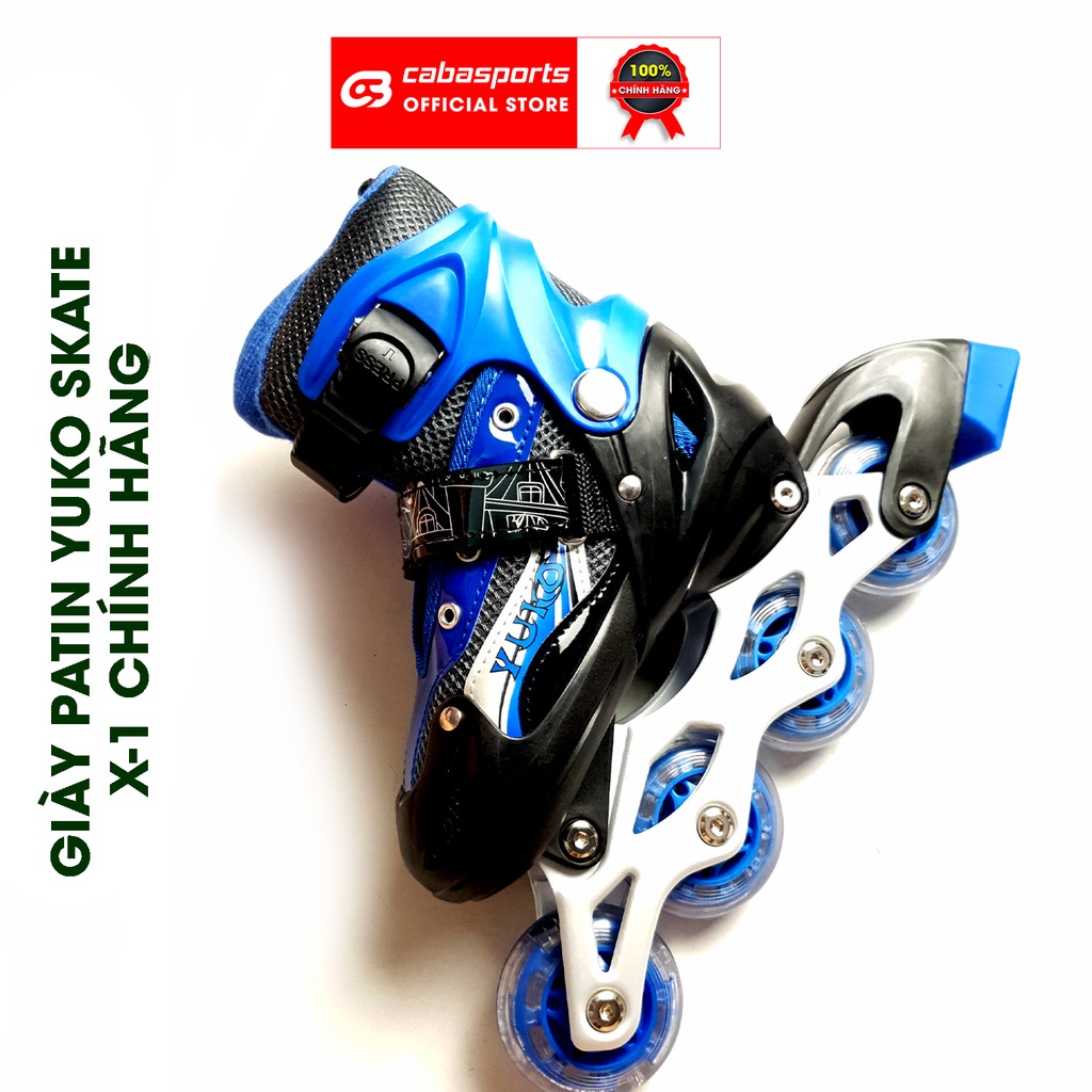 Giày patin 4 bánh có đèn Yuko SKATE X-1 chính hãng cao cấp