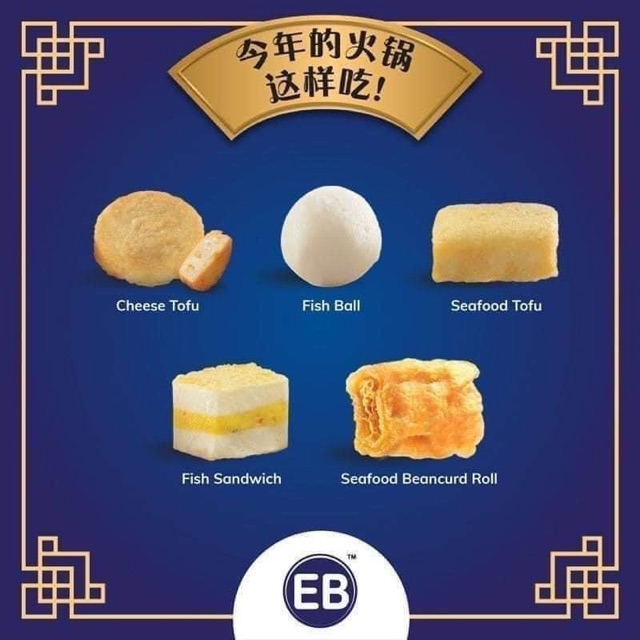 Viên thả lẩu 5 in 1 hiệu EB gói 500g | BigBuy360 - bigbuy360.vn