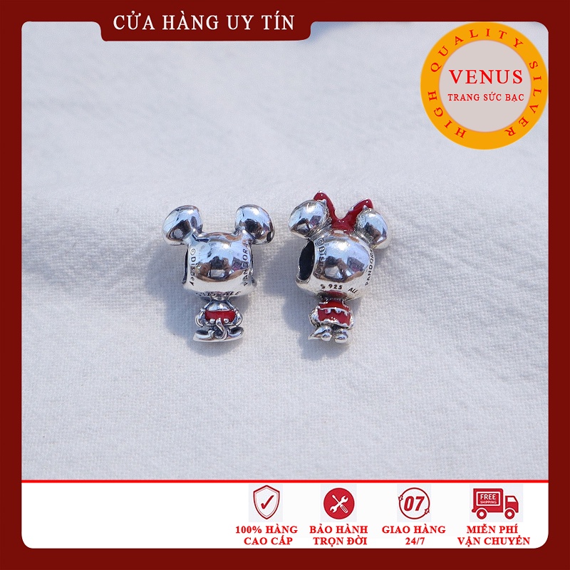 Charm Chuột Micky Đỏ- S925 ALE- Bộ Sưu Tập 2020