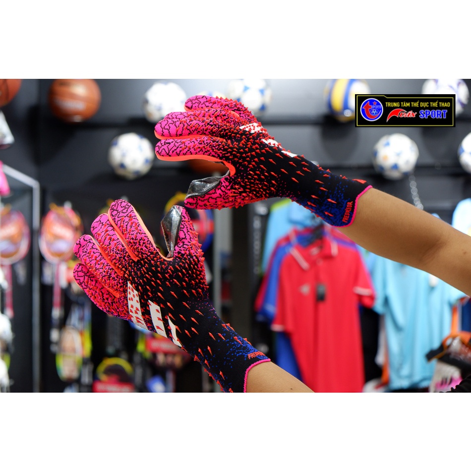Găng thủ môn Predator Pro (không xương) - Hồng(size 8-9-10)