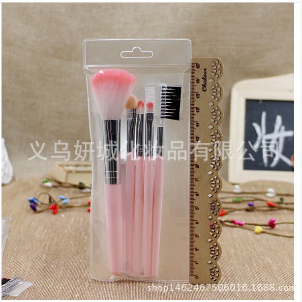 Bộ 5 Cọ Makeup Trang Điểm Hồng Xinh Xắn Cho Các Bạn Gái 1261 SIÊU RẺ VP88