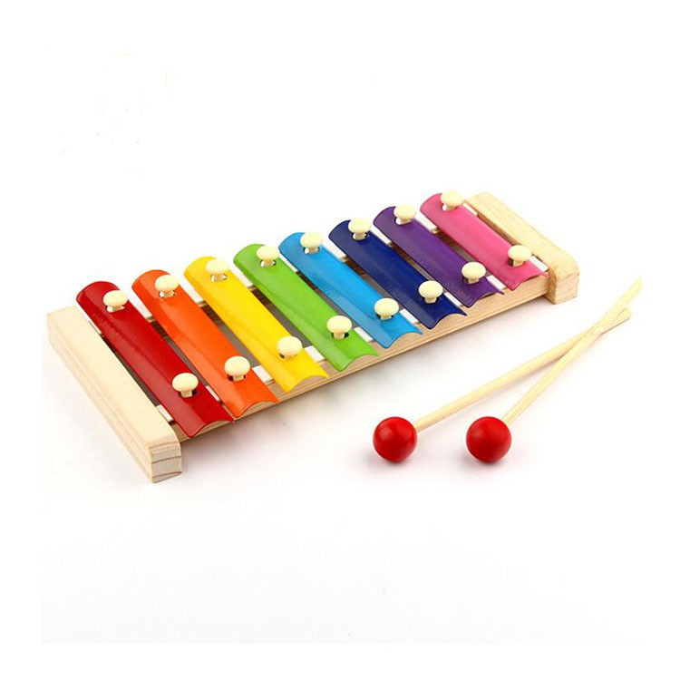 Bộ gõ bát độ nhỏ bằng gỗ gõ xylophone bộ gõ nhạc cụ tay gõ trên đàn piano gỗ trẻ em giác ngộ giáo dục sớm bán buôn đồ chơi