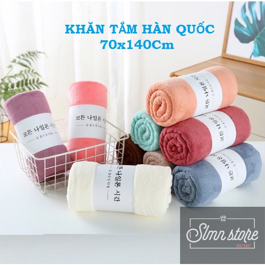 Khăn tắm lông cừu cao cấp hàn quốc 70x140 cm chất bông siêu mềm mịn thấm nước cực nhanh,hàng chuẩn loại 1.slmn_khantamHQ