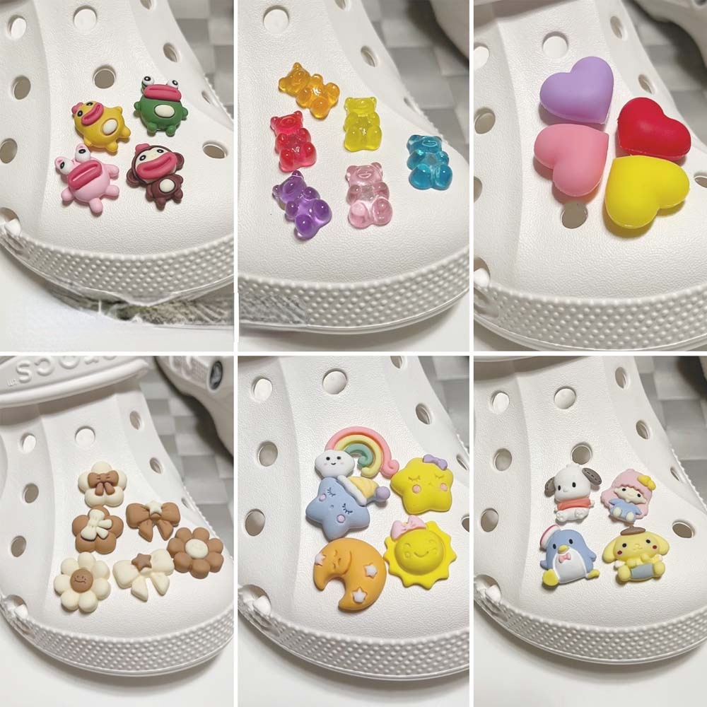 Cutie Trái Cây (Dưa Hấu / Cà Rốt / Dâu Tây / Đào / Dứa) Phụ Kiện Trang Trí Giày Crocs Diy Charms