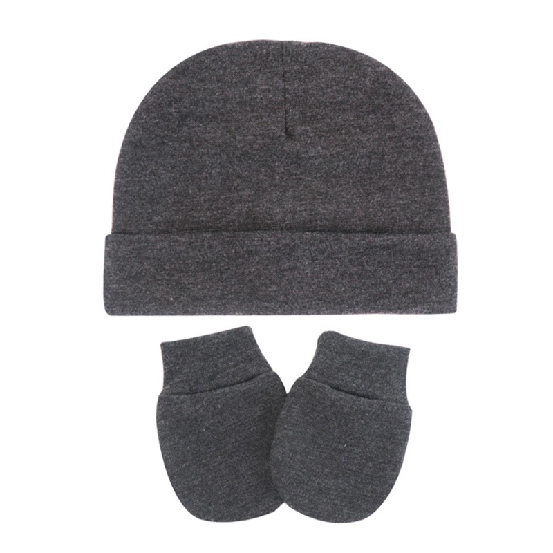 Set 2 Găng Tay Cotton Mềm Mại Thoải Mái Chống Trầy Xước Cho Bé 0-3 Tháng Tuổi