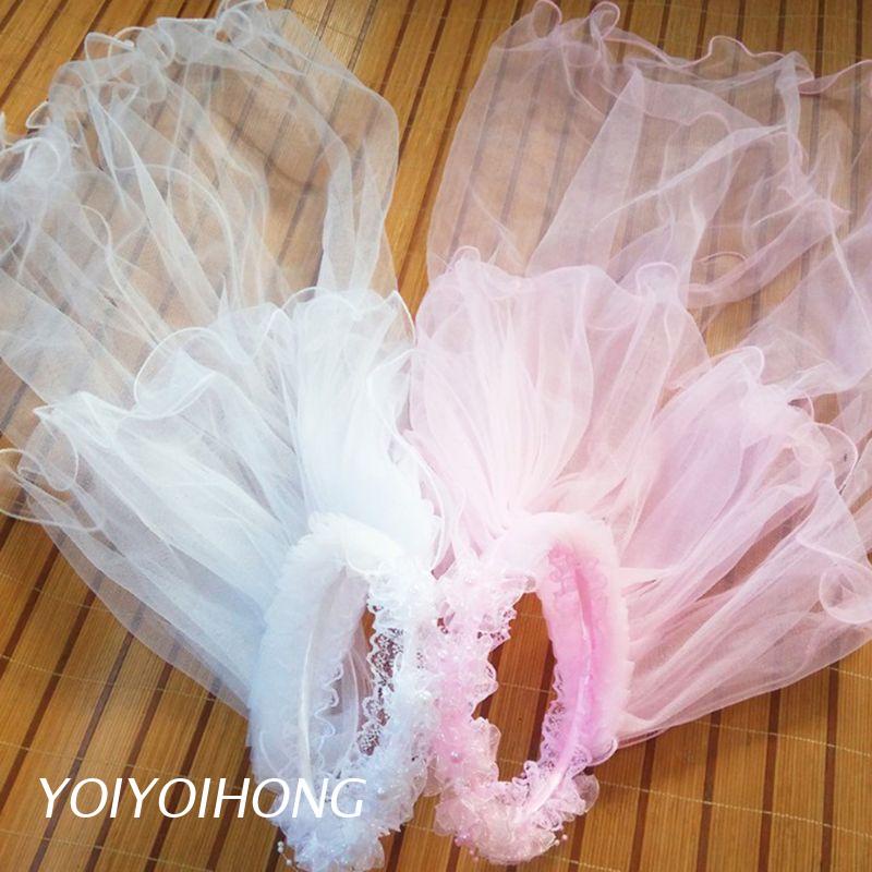 Băng Đô Cài Tóc Hình Vương Miện Phối Ren Cho Bé Gái