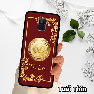 Ốp điện thoại samsung a6/a6 plus/a8/a8 plus chất liệu KÍNH tráng gương in hình con giáp,ốp samsung,ốp lưng bền đẹp