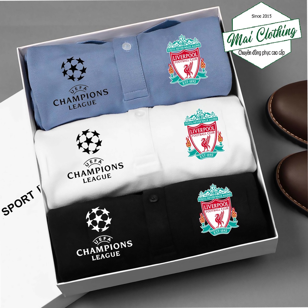 Áo thun polo nam cổ trụ LOGO CLB Liverpool đủ màu, đủ size