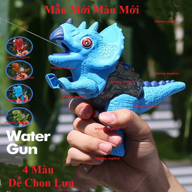 Súng Nước khủng long Ba Sừng cực ngàu, Phun Nước khủng Long mẫu mới nhất loại To