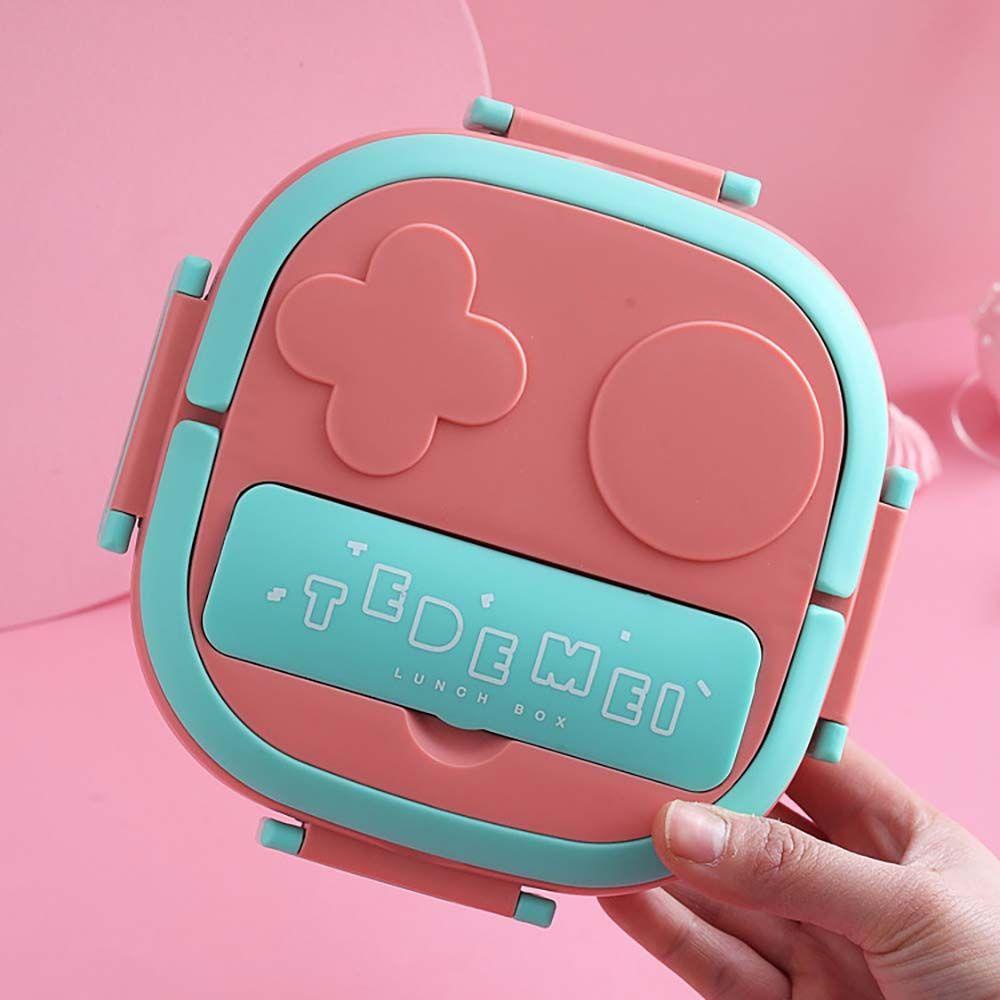 Hộp Đựng Cơm Trưa Bằng Thép Không Gỉ Kèm Muỗng Tiện Dụng Cho Học Sinh