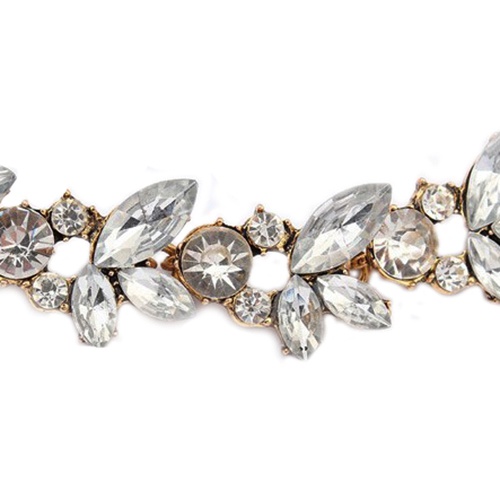 Vòng cổ hình hoa đính đá thời trang cho nữ