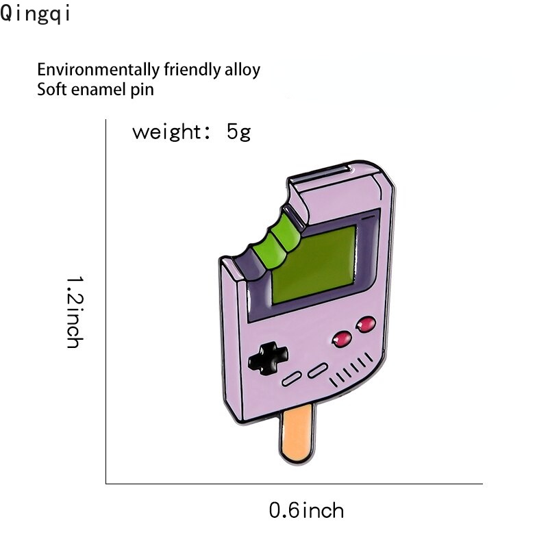 Ghim cài áo MISS ZOE hình máy chơi game cây kem cầm tay vui nhộn dành cho trẻ