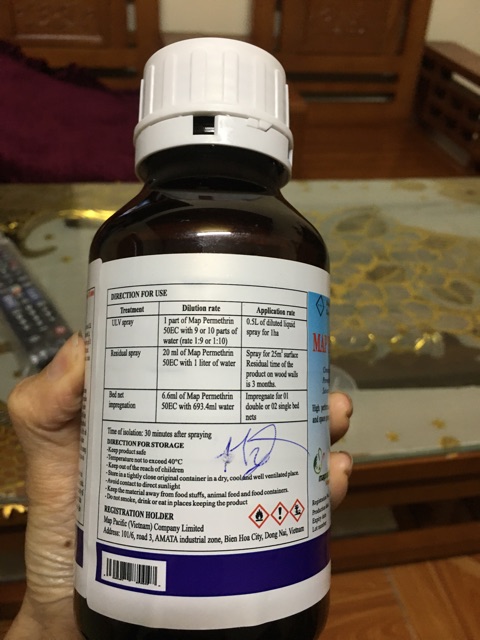 Thuốc muỗi Map Permethrin 50EC