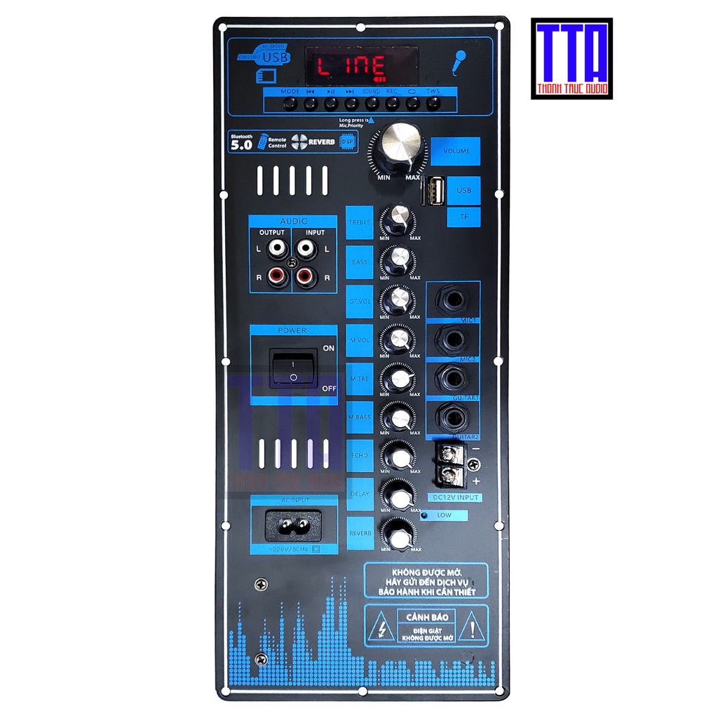 Mạch loa kéo reverb 4 tấc đơn - 3 tấc đơn classD 100W