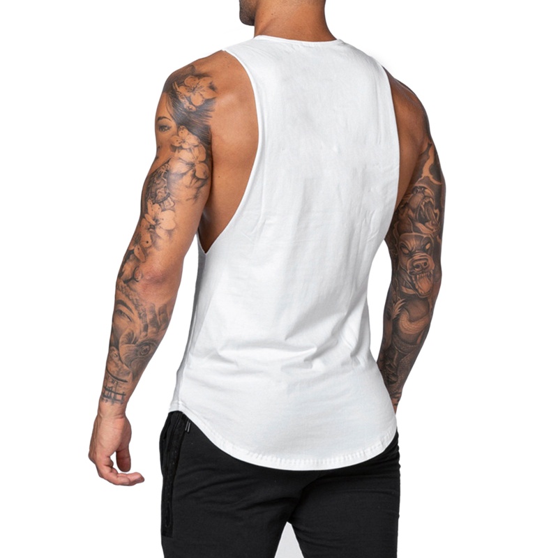 Áo Ba Lỗ Cổ Tròn Màu Sắc Thời Trang Mùa Hè Cho Nam Tập Gym