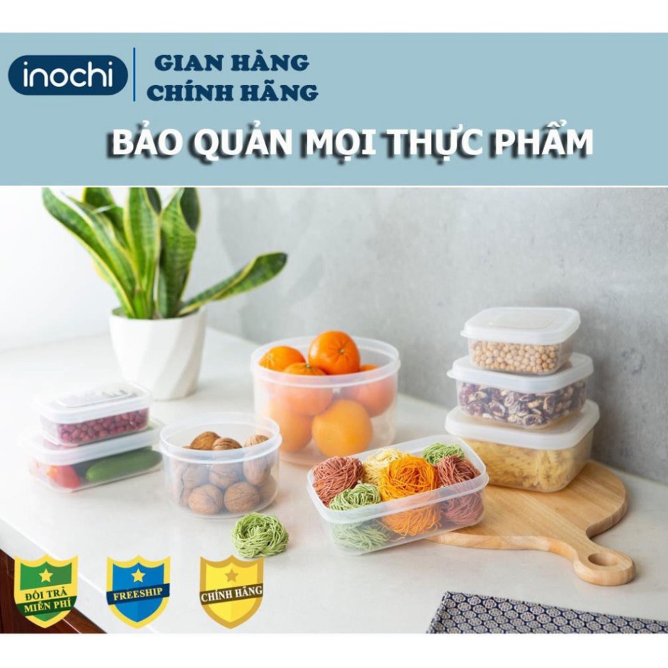 [Inochi Tân Mai]Hộp nhựa đựng thực phẩm , Set 3 Hộp Hokkaido inochi đựng cơm Giữ Nhiệt Văn Phòng