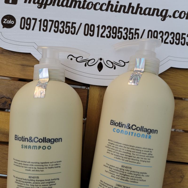 Dầu gội xả kích thích mọc tóc Biotin &amp; Collagen 1000ml